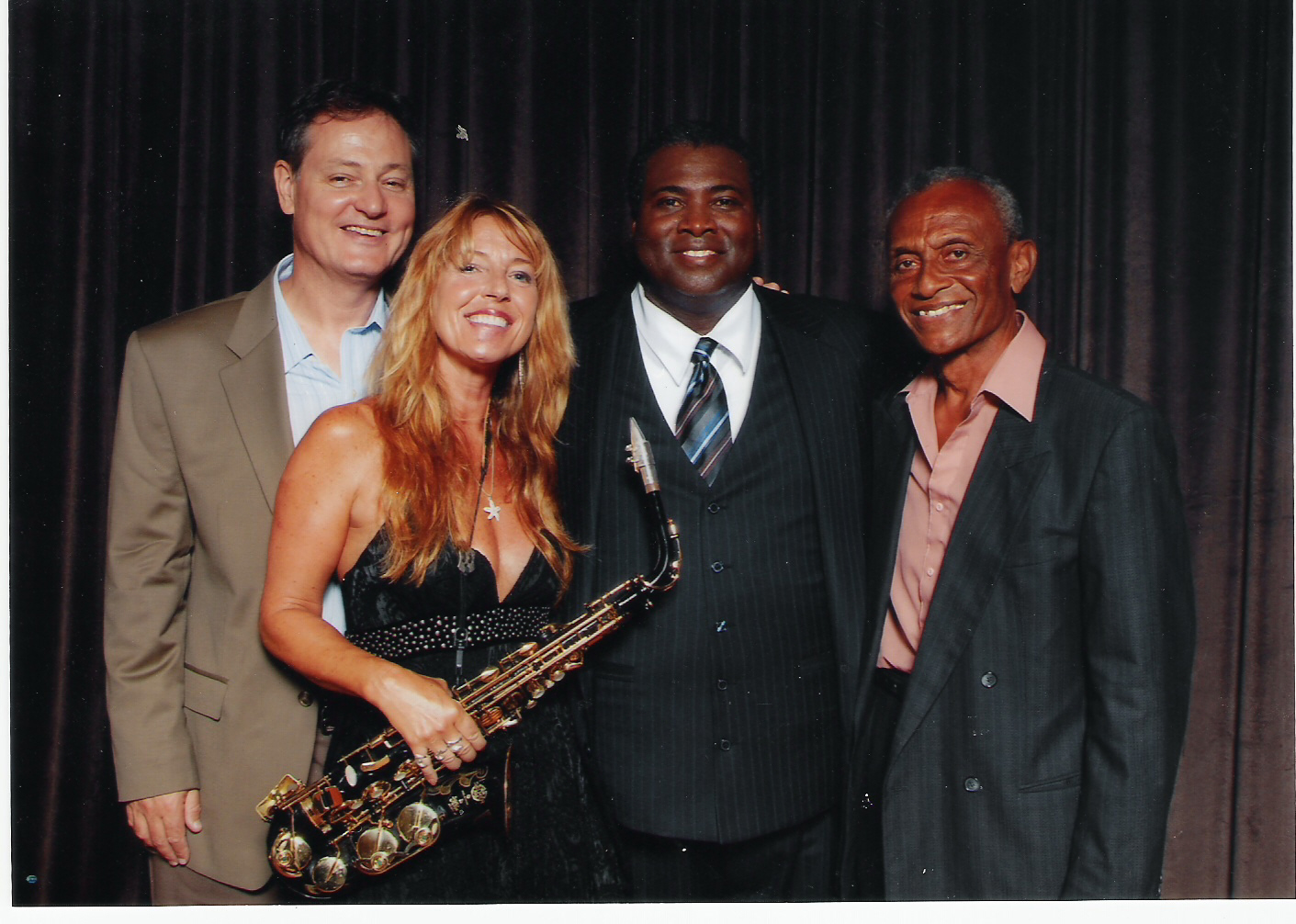 Adrienne Nims and Spirit Wind with Tony Gwynn