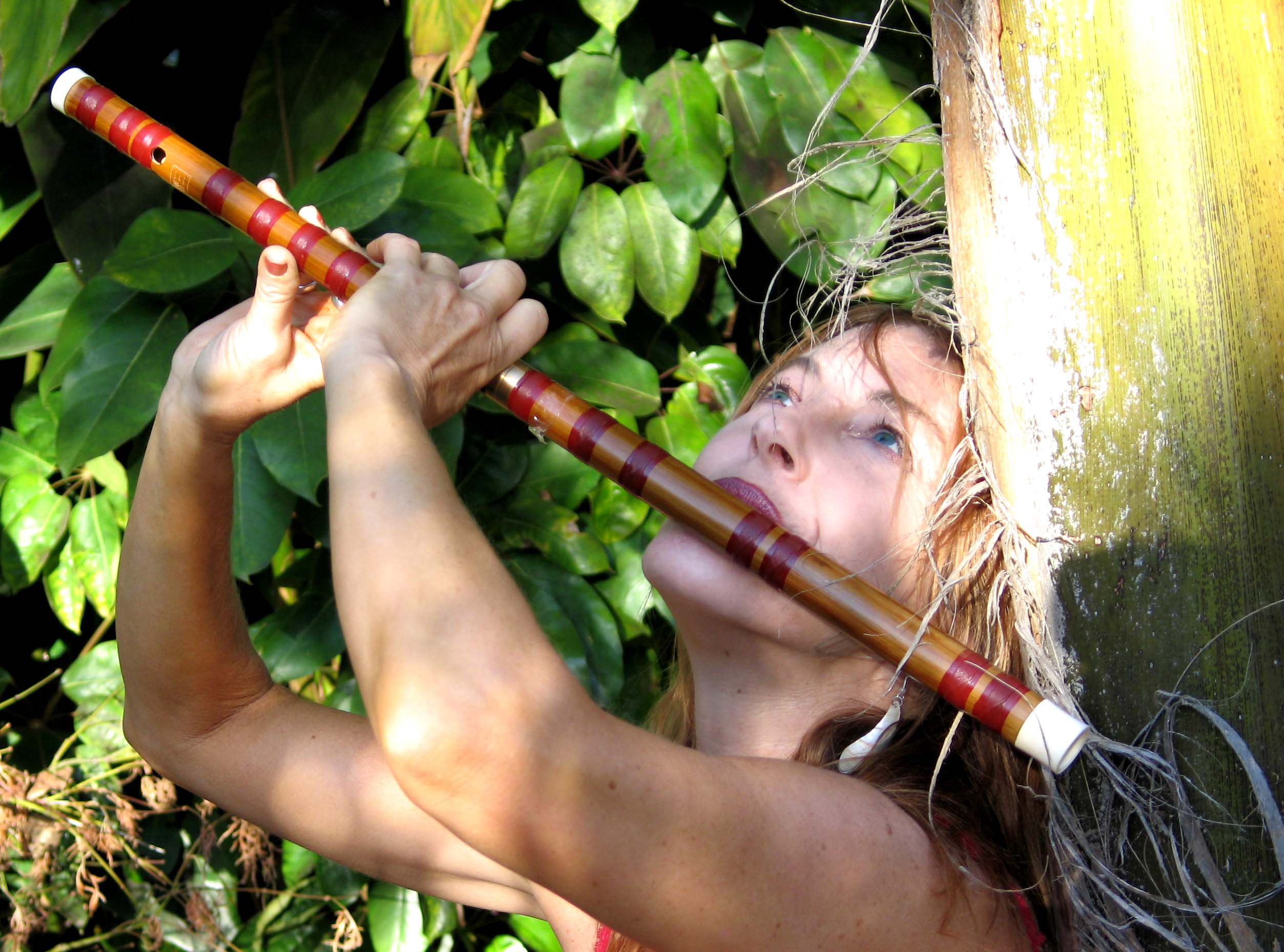 Adrienne Nims plays flute